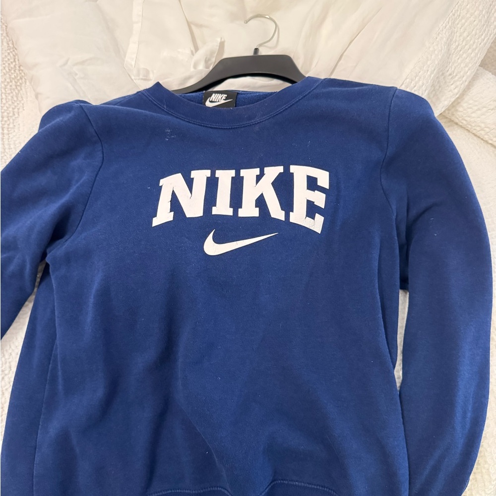 Nike Women's Classic Blue Crew Neck Sweater